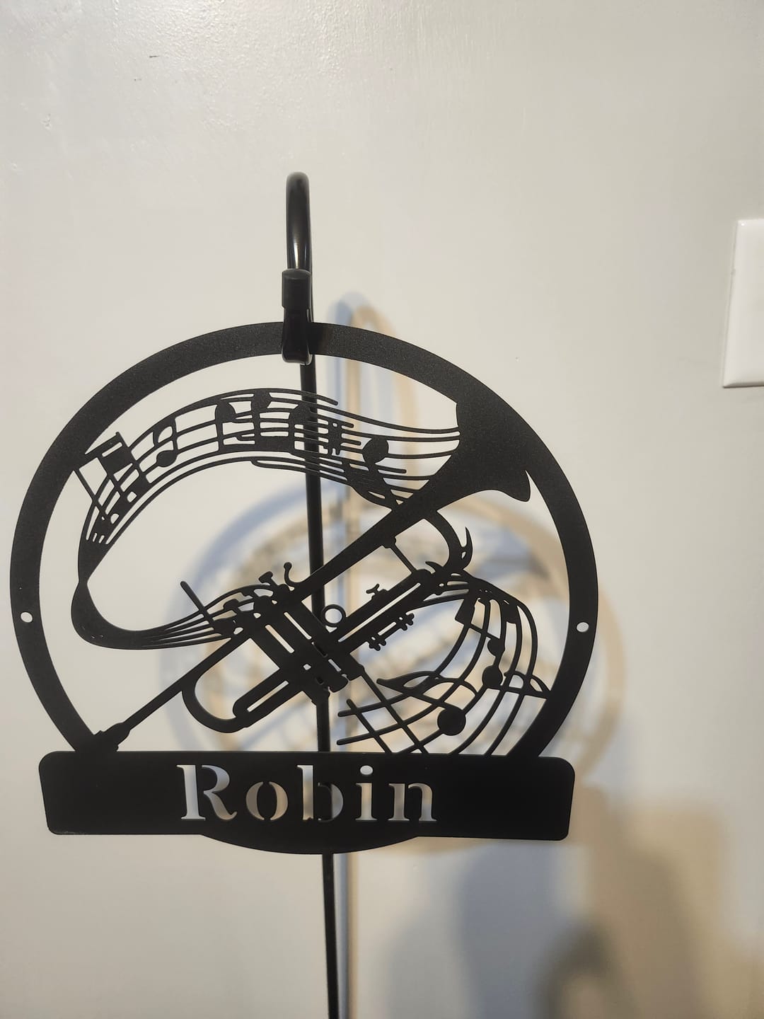 Customer photo review of Choose Your Instrument Metal Monogram