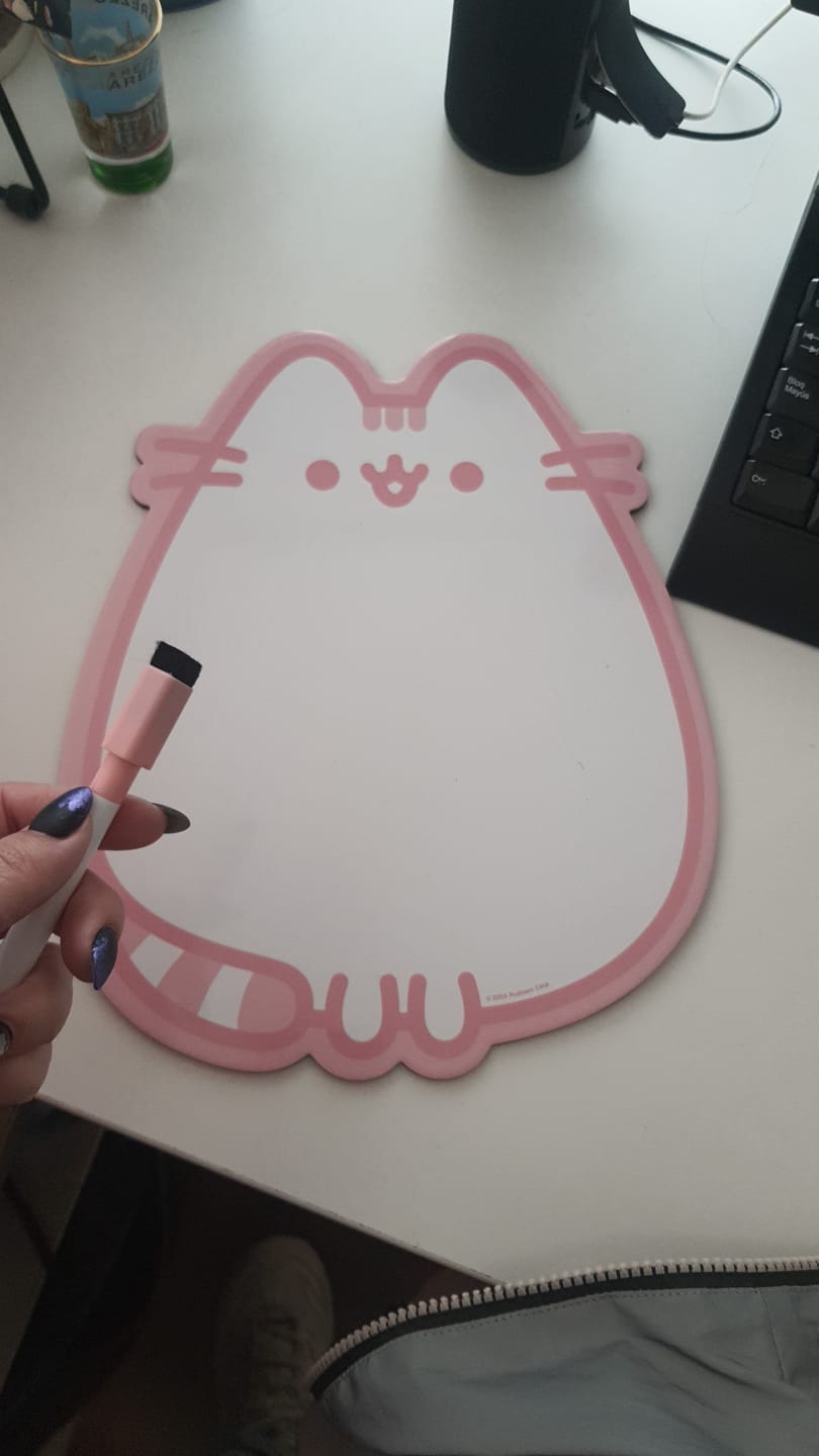 Customer photo review of Mooving at Work - Pizarra Pusheen 30 x 22 cm