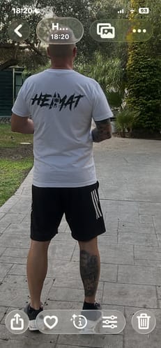 Customer photo review of Shirt - Heimatliebe - White