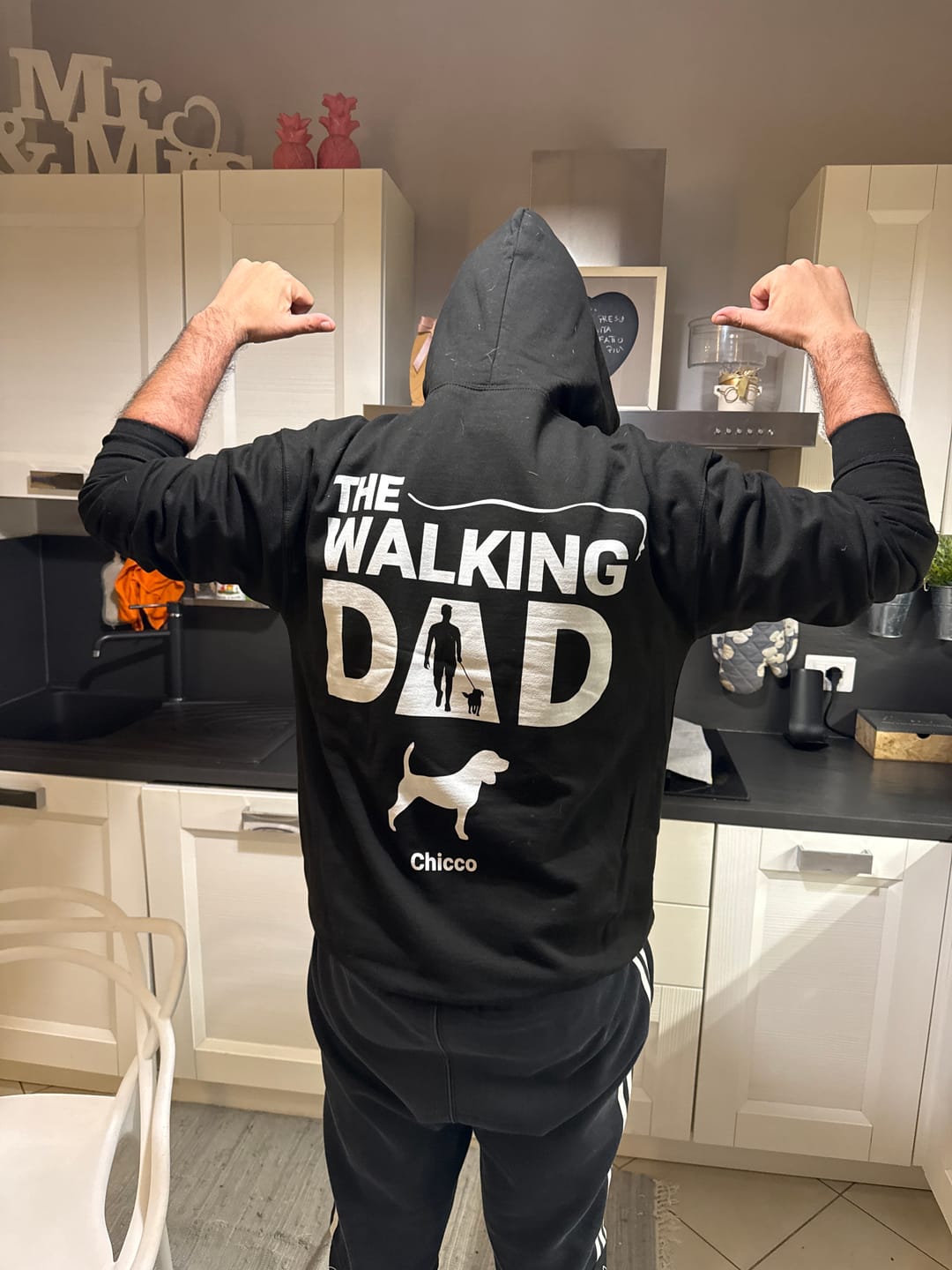 Customer photo review of The Walking Dad - Felpa personalizzata