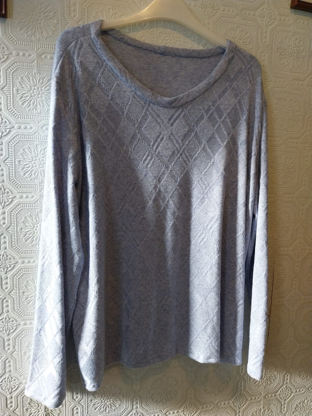 Customer photo review of Soft Melange Jacquard Knit Fabric