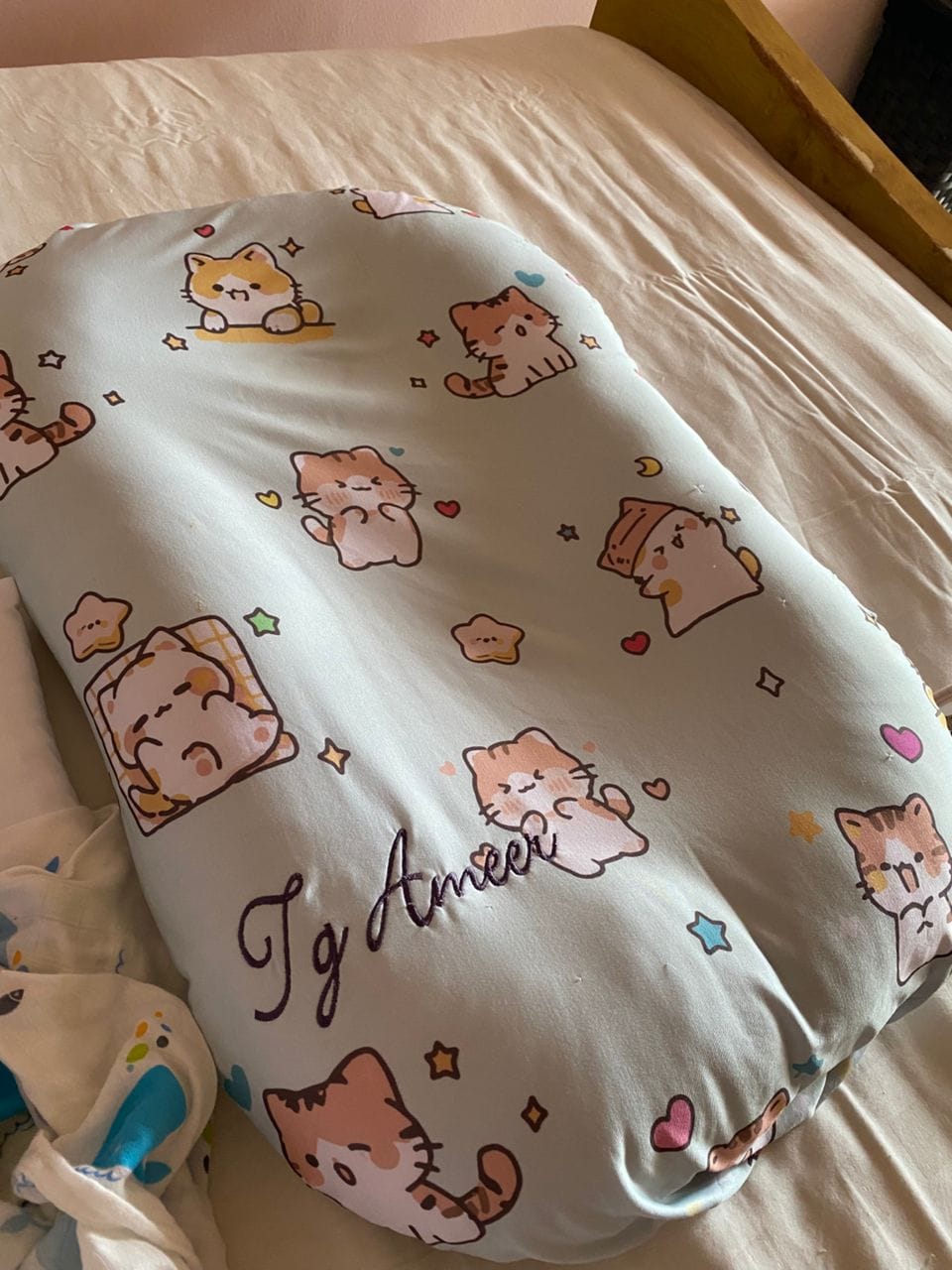 Customer photo review of Organic Duck-Down Feather Infant Lounger | Co-Sleeping, Lounging, Play-Time