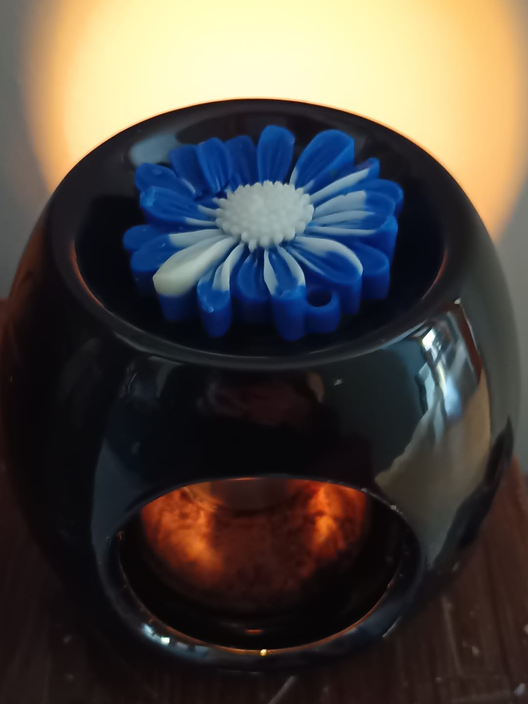 Customer photo review of Colorante líquido para velas AZUL