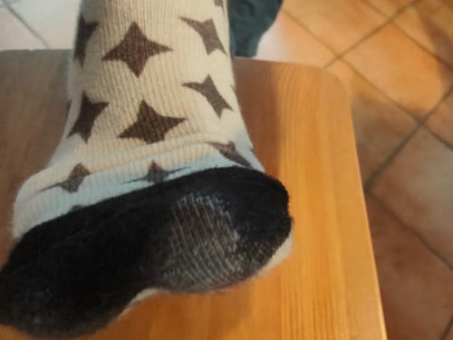 Customer photo review of Kompressionssocken Bambus