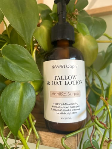 Customer photo review of Vanilla Sugar Tallow & Oat Lotion