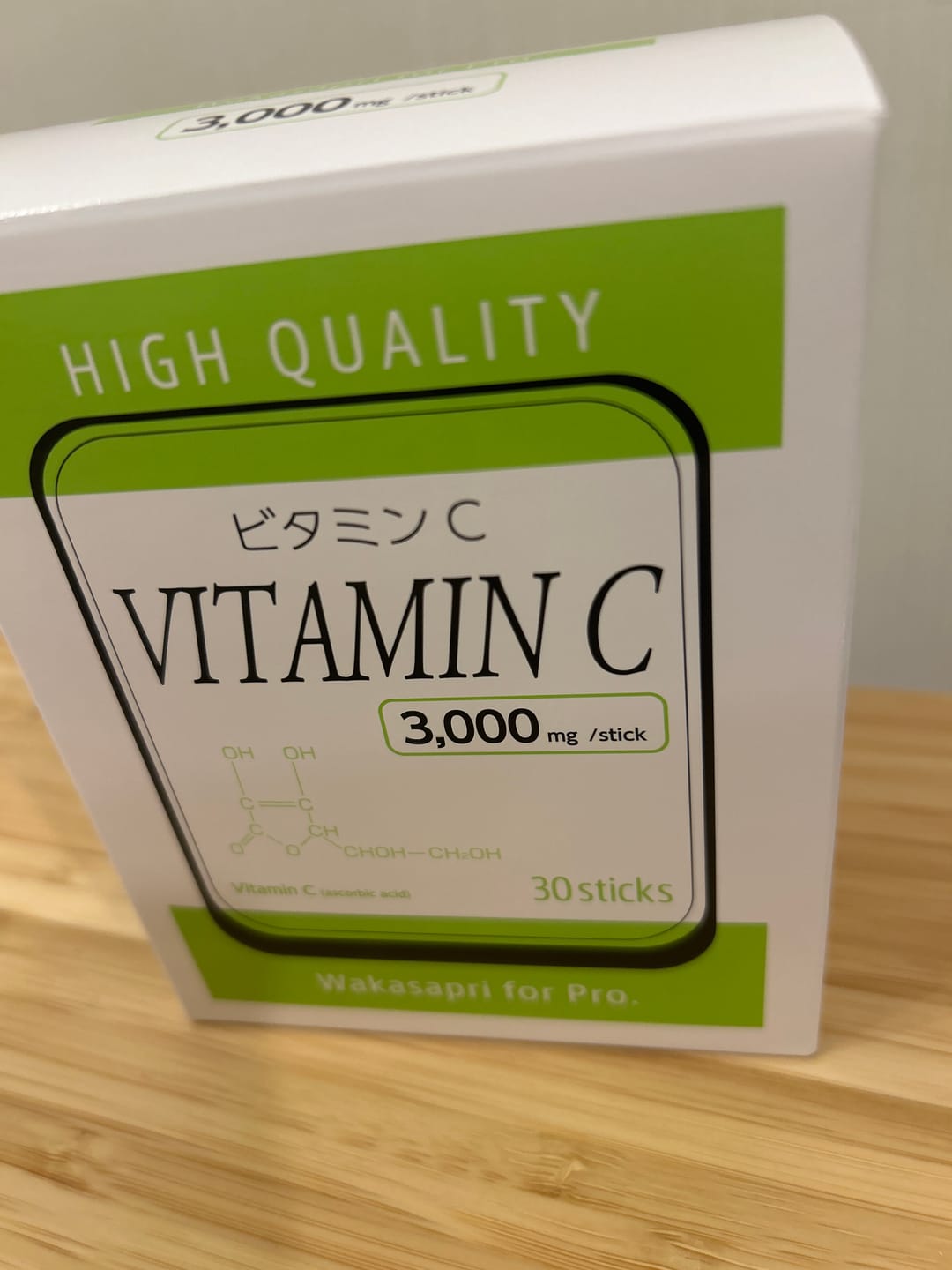 Customer photo review of 高濃度ビタミンC 3,000mg -Wakasapri for Pro.