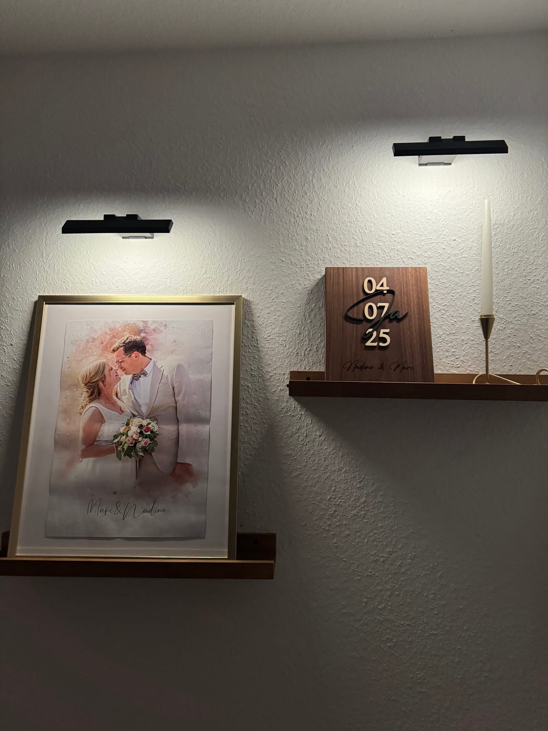Customer photo review of Dein Hochzeitsfoto als Aquarell Poster | Geschenk zur Hochzeit