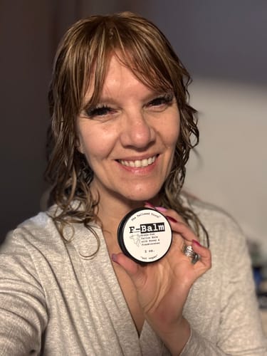 Customer photo review of F-Balm - Premium Anti-aging Tallow Balm - 2 oz.