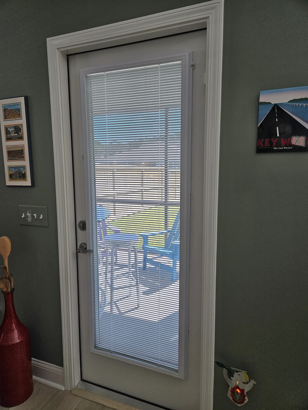 Customer photo review of ODL Add On Blinds for Raised Frame Doors - 24" x 66"