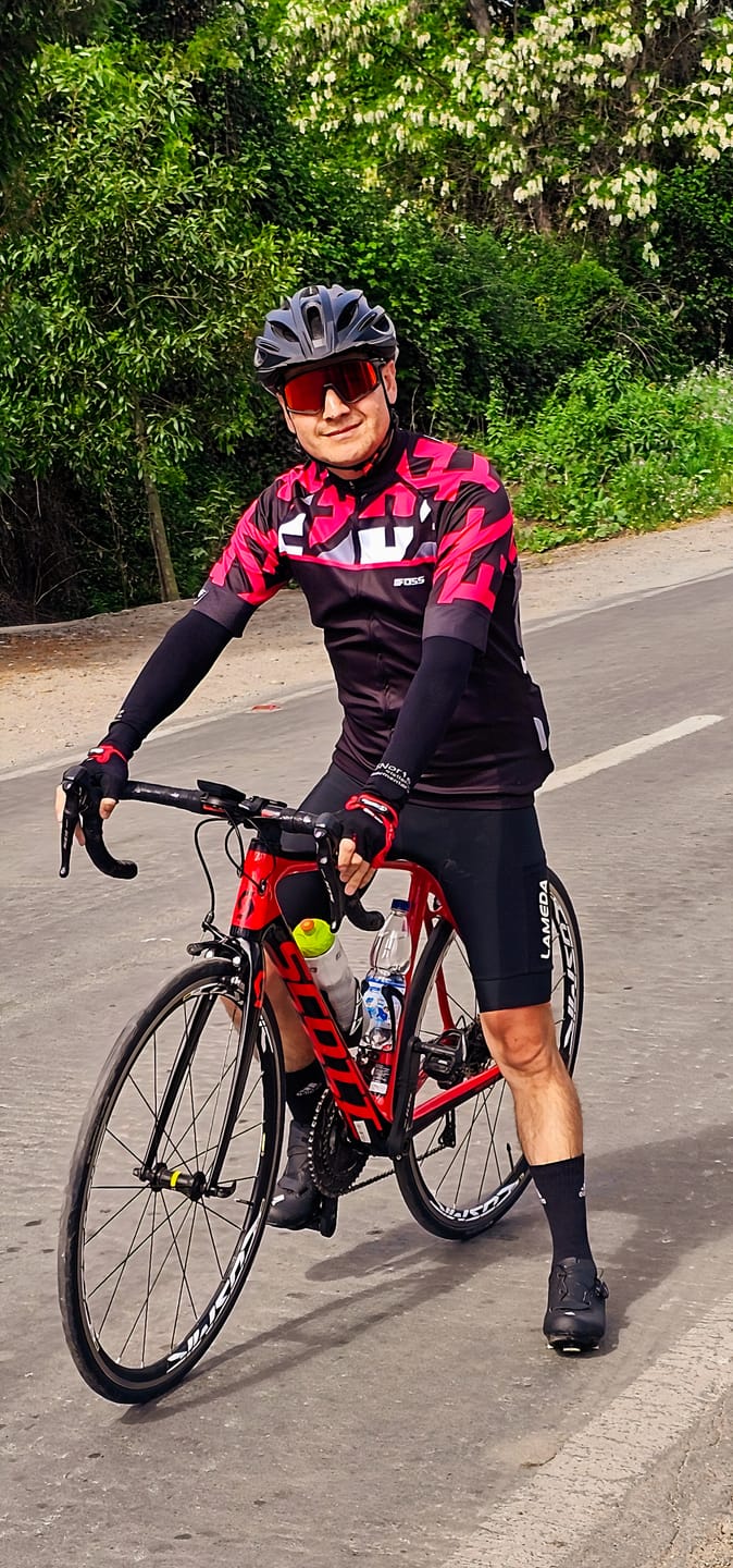 Customer photo review of Manguillas de ciclismo XT Protección UV Talla estándar