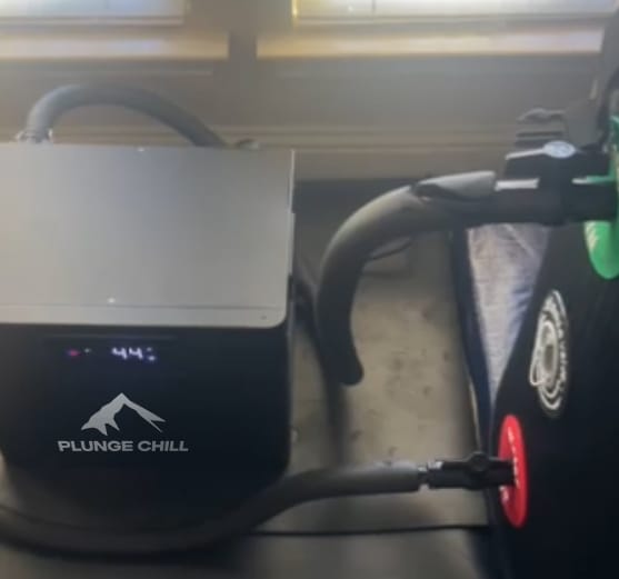 Customer photo review of Cold Plunge Chiller + Tub (XXL)