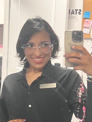 Customer photo review of Melissa Eyeglasses