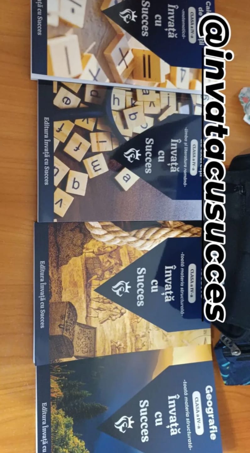 Customer photo review of Pachet cu exerciții pentru clasa a IV-a - Caiete la Română și Matematică