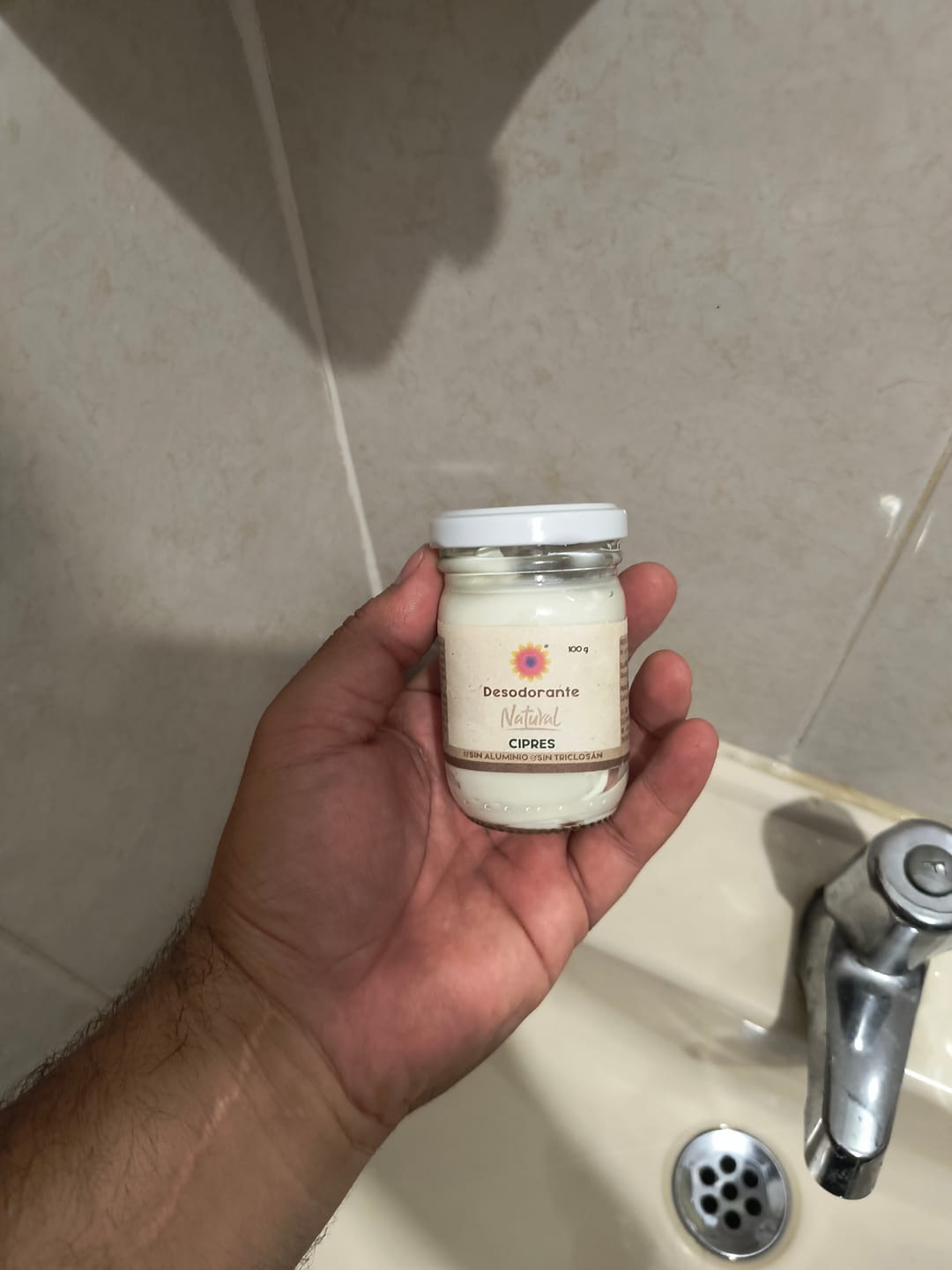 Customer photo review of Desodorante natural sin aluminio