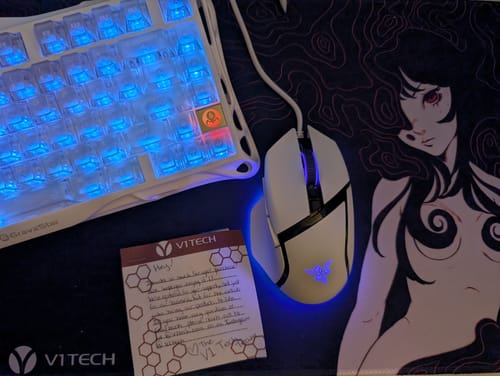 Customer photo review of Regret Large Mouse Pad