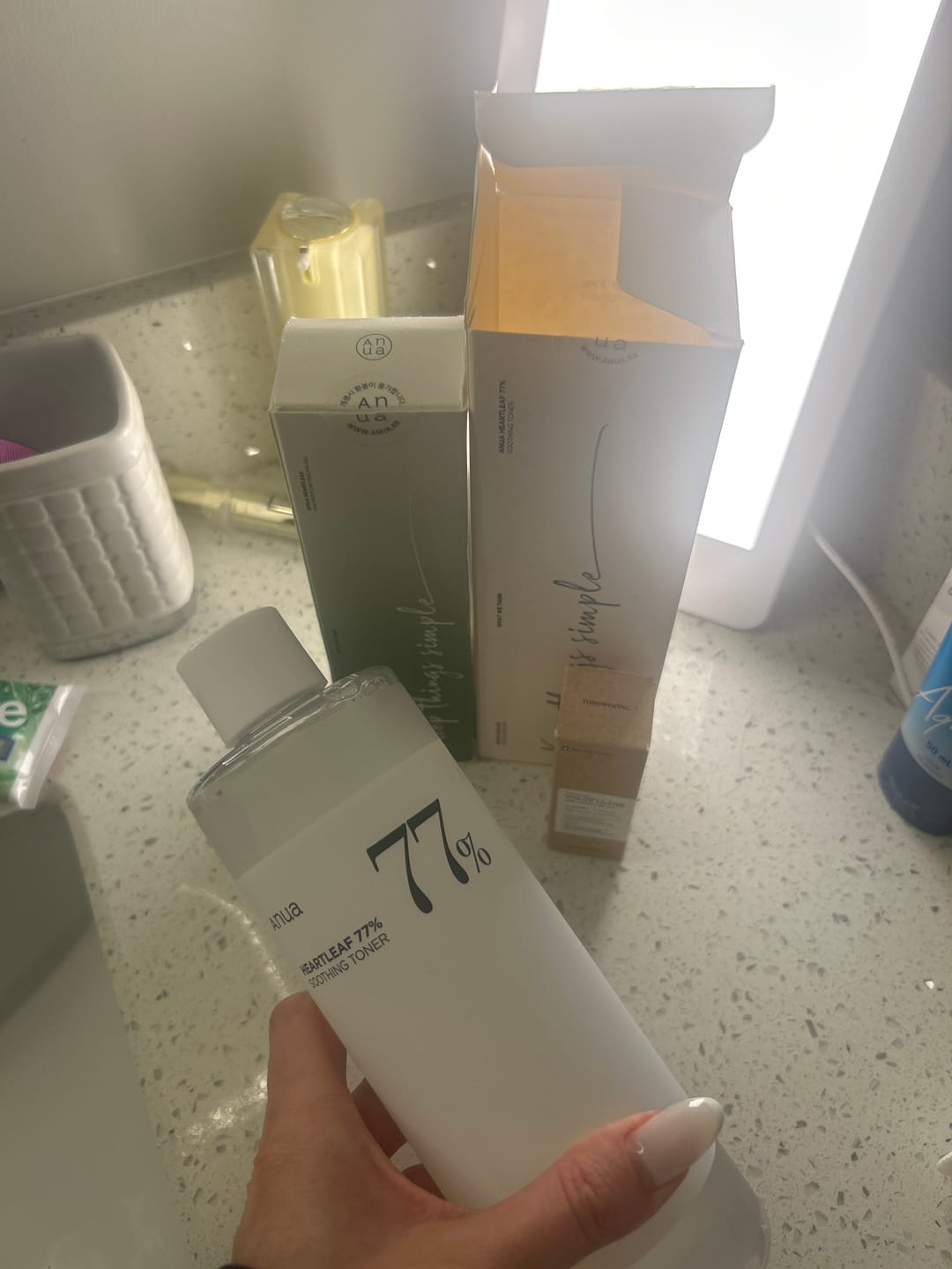 Customer photo review of ANUA HEARTLEAF 77% SOOTHING TONER