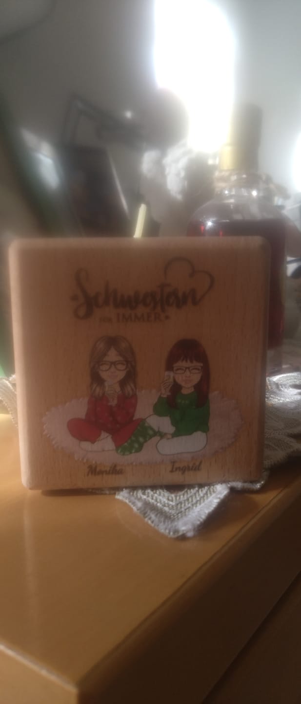 Customer photo review of Herzensmenschen - Personalisierter Kerzenwürfel