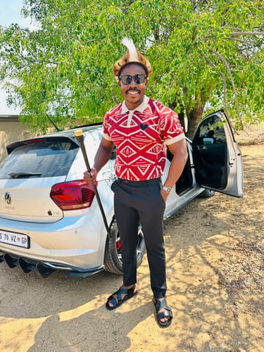 Customer photo review of MARCI FRANC TRIBAL CHIC POLO SHIRT