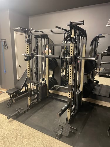 Customer photo review of Major Fitness B52 All-In-One Home Gym Smith Machine