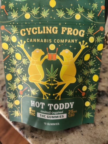 Customer photo review of Hot Toddy Gummies, 5mg THC + 25mg CBD