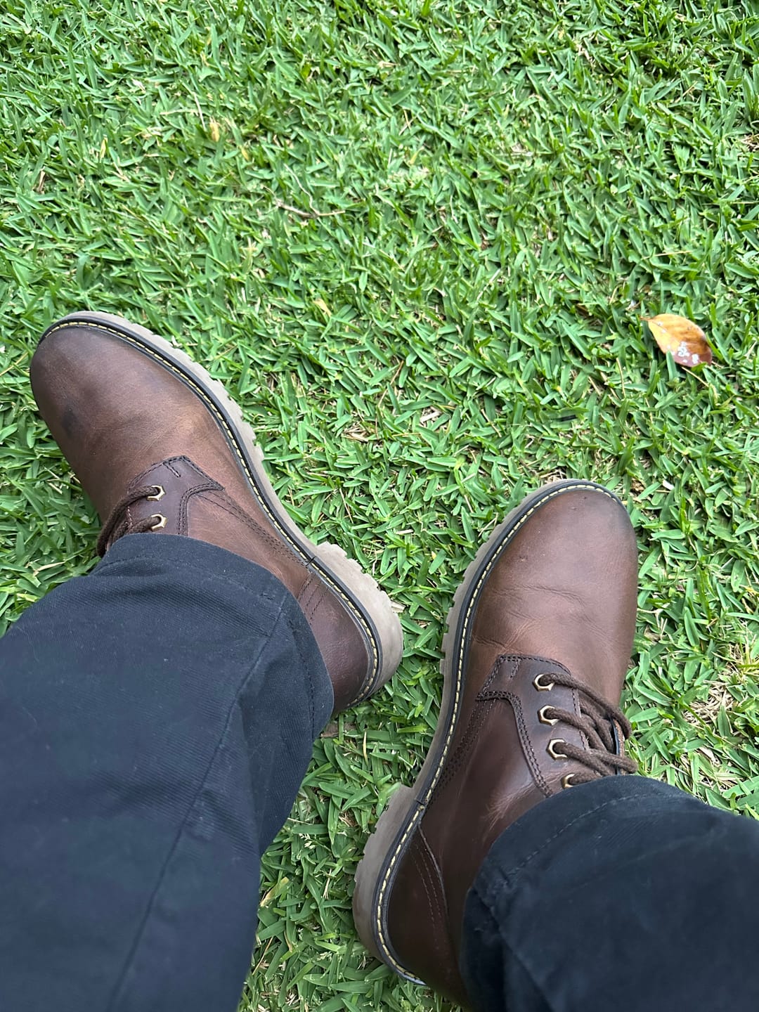 Customer photo review of boots derby rusty wrangler