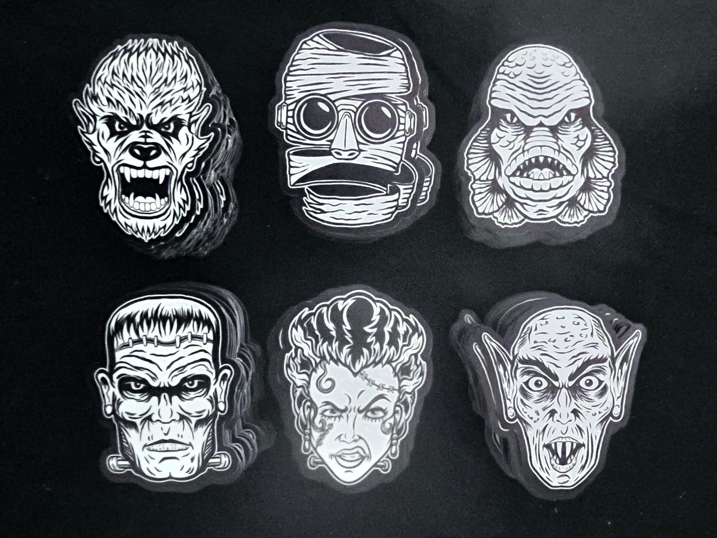 Customer photo review of Glow In The Dark Stickers - Any Shape