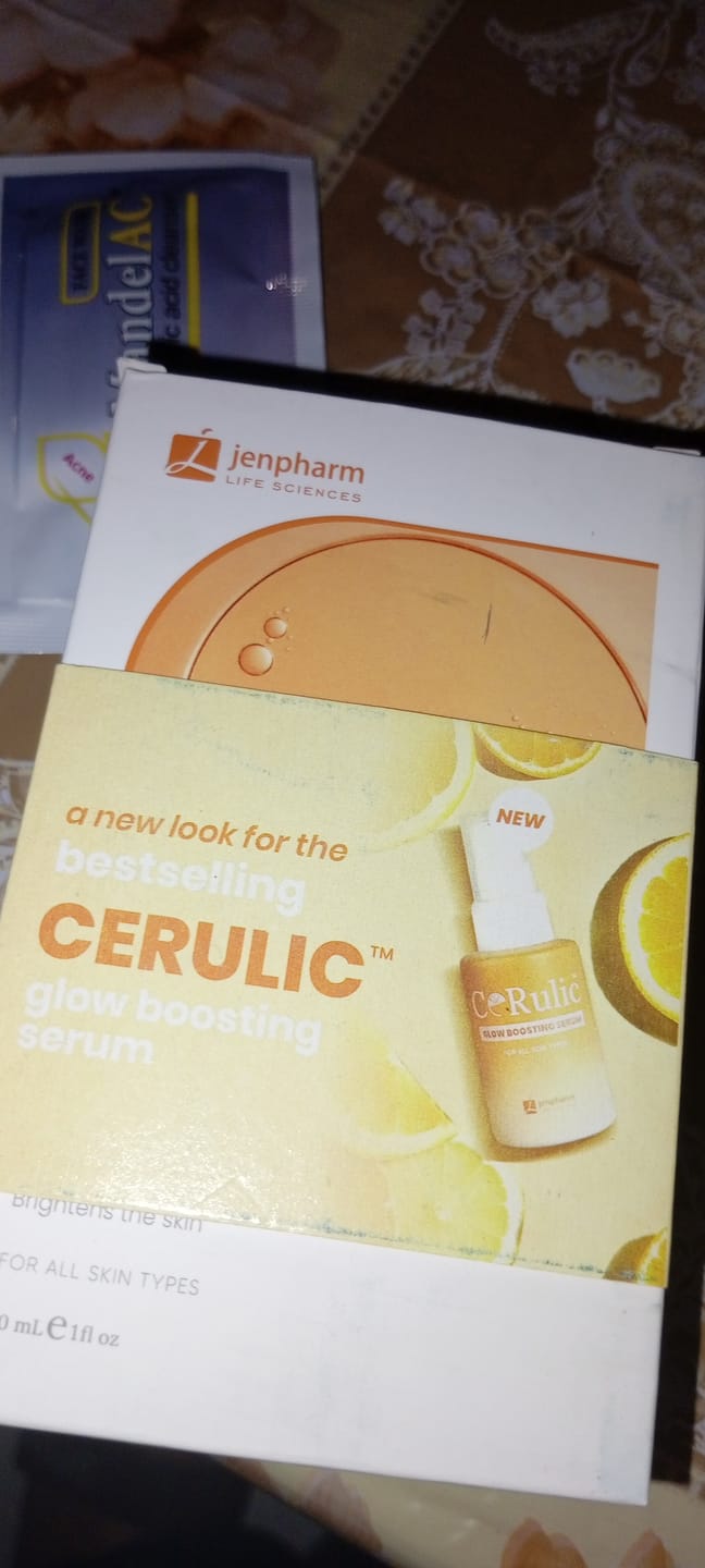 Customer photo review of Cerulic Glow Boosting Serum