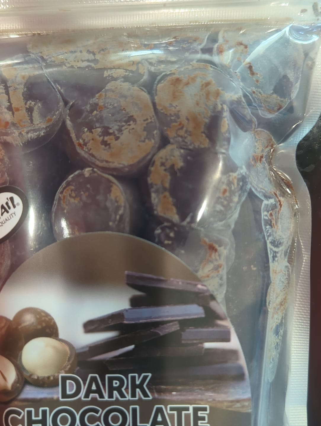Customer photo review of Dark Chocolate Macadamia Nuts