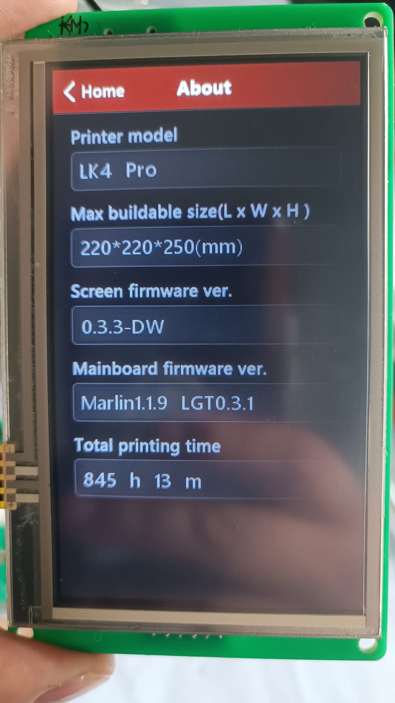 Customer photo review of Full-color Touch Screen for Longer LK5 PRO/LK4 PRO/LK1/LK4