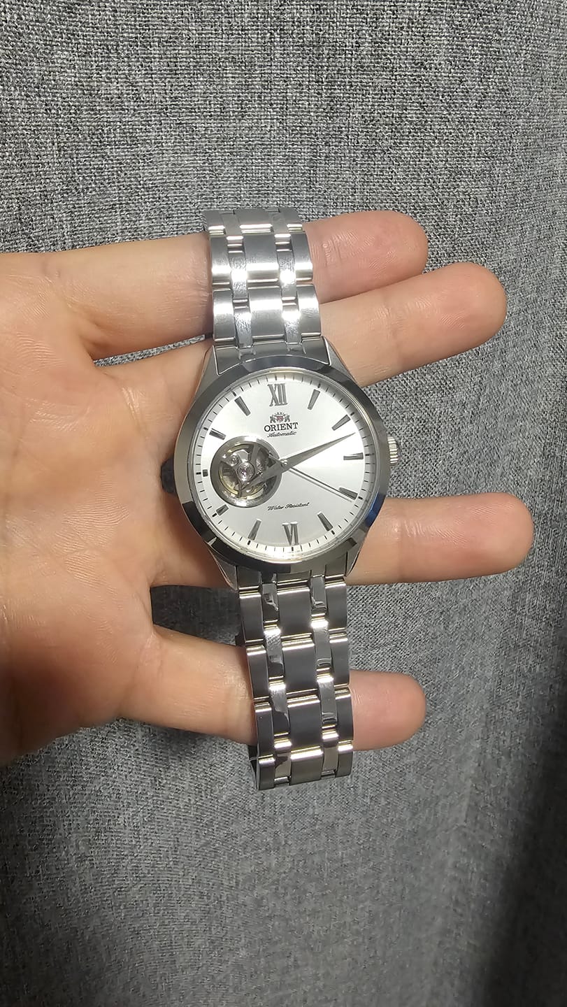 Customer photo review of Reloj Orient Golden Eye II TAG03001W Automático Open Heart 38,5 mm