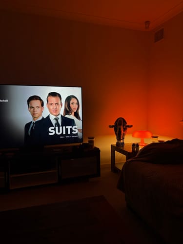 Customer photo review of Puffball Lamp | Blood Orange