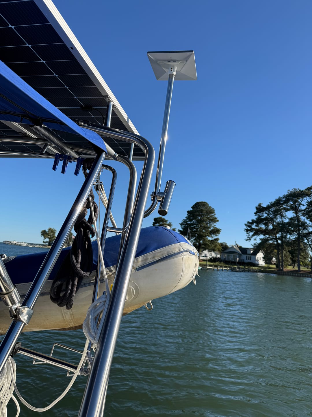 Customer photo review of Starlink Mini External Pole Mount