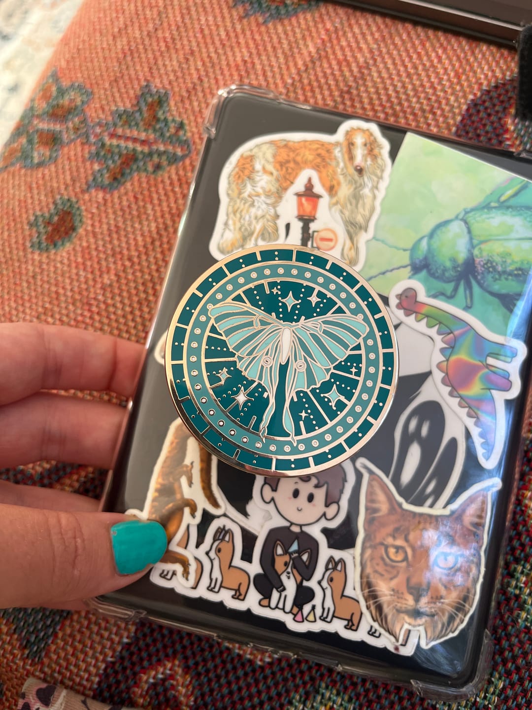 Customer photo review of Luna Moth Clingie