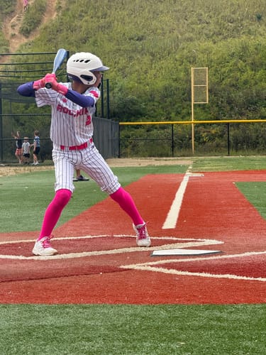 Customer photo review of Jax Batting Gloves | Pink | Strap Cuff