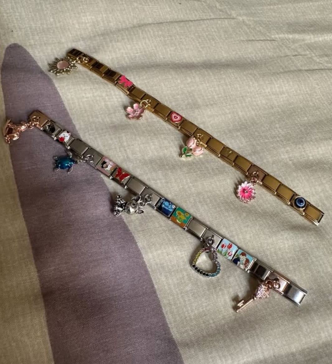 Customer photo review of Charm Tulipanes rosas