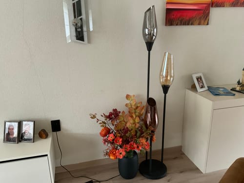 Customer photo review of Vloerlamp Vivid - Mix - Glas - 168 cm