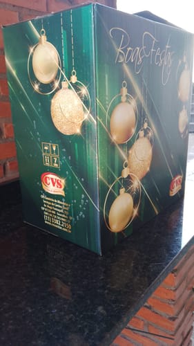 Customer photo review of Cesta de Natal Água Marinha