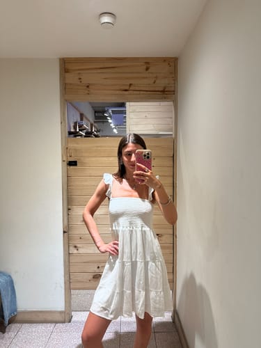 Customer photo review of Vestido Corto White