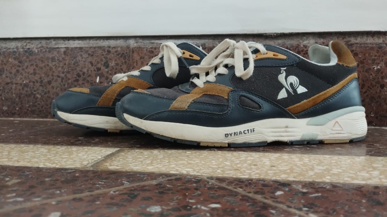 Customer photo review of Zapatillas Le Coq Sportif R850 Urban Azul Petroleo Marrón