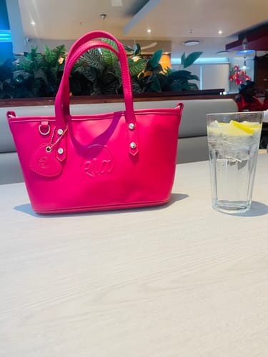 Customer photo review of The Era Pink Mini Tote Bag