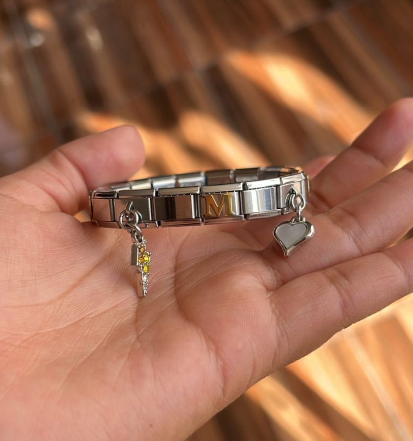 Customer photo review of Charm Letra M