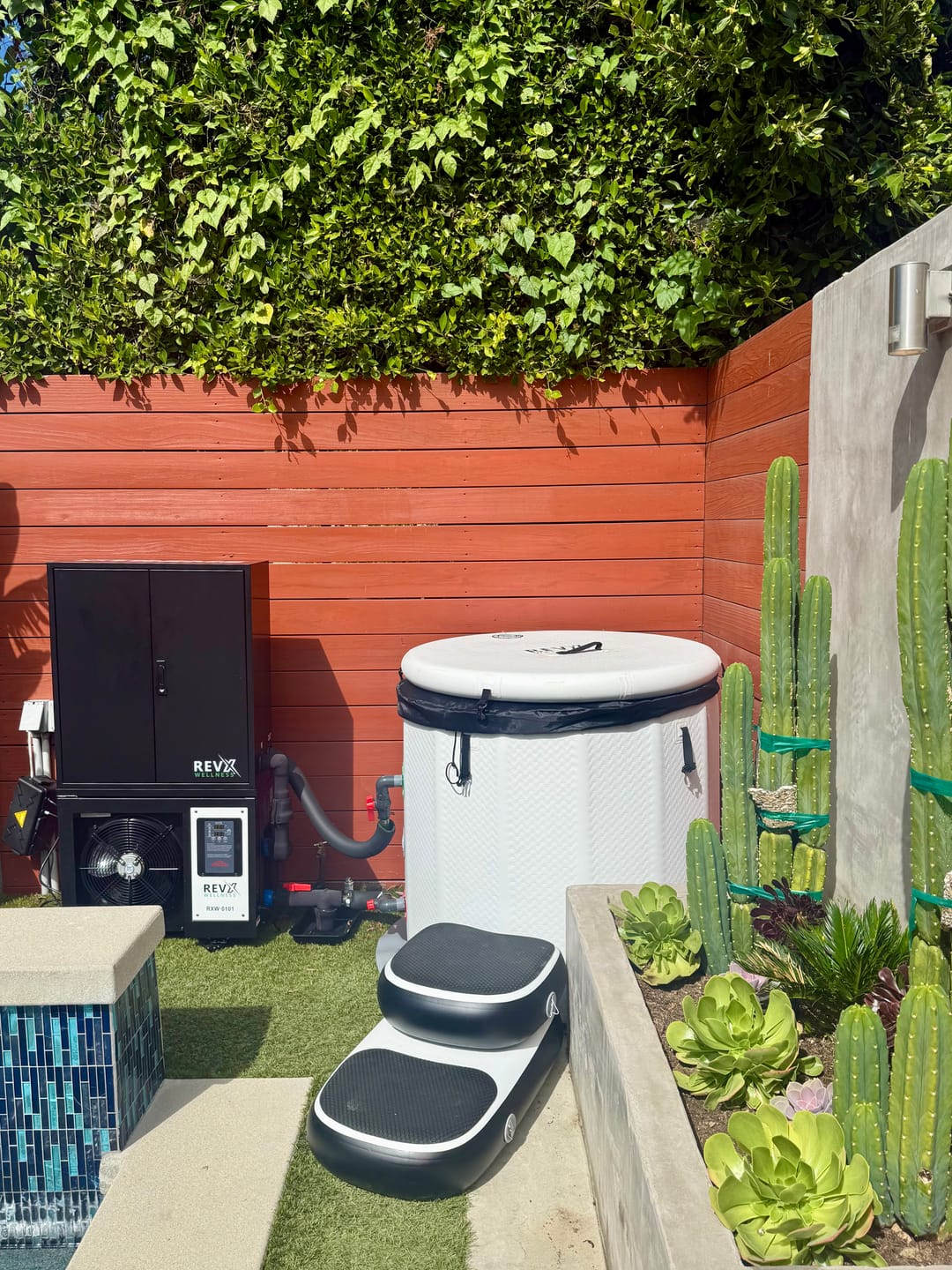 Customer photo review of RevX Inflatable Barrel with Inflatable Steps