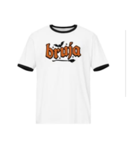 Customer photo review of La Bruja 70s Ringer t-shirt