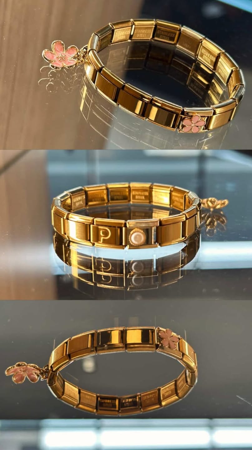 Customer photo review of Charm Flor rosa