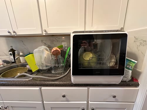 Customer photo review of R01 Compact Countertop Dishwasher