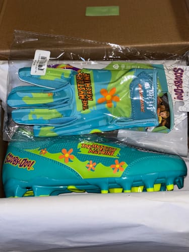 Customer photo review of Scooby-Doo Youth Football Cleats - Velocity 3.0 by Phenom Elite