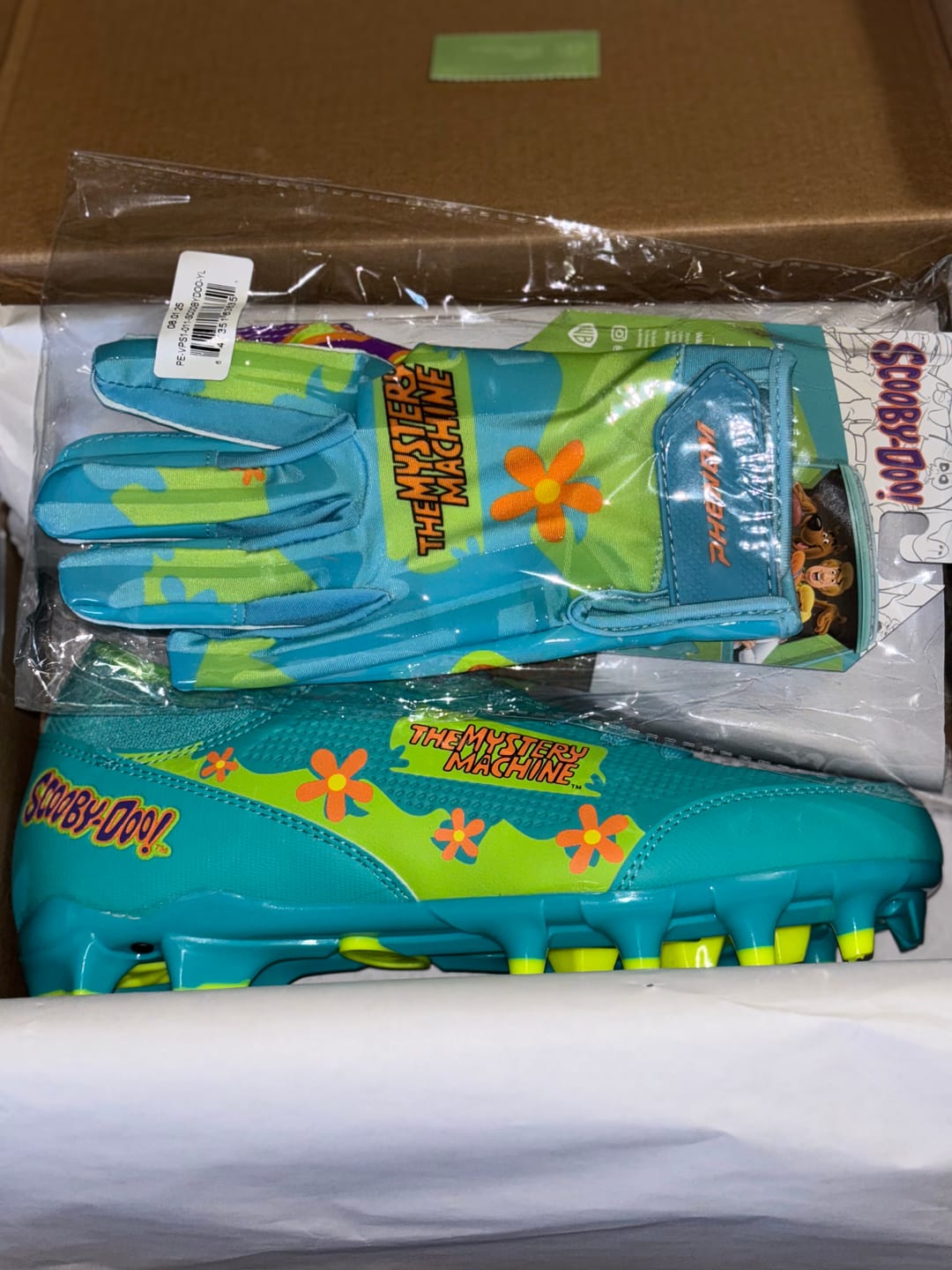 Customer photo review of Scooby-Doo Youth Football Cleats - Velocity 3.0 by Phenom Elite