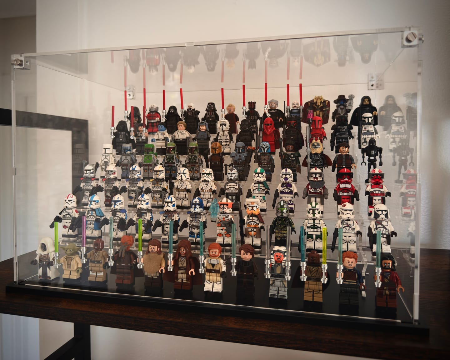 Customer photo review of Display Case for LEGO® 72 minifigures fits 1/2 IKEA Billy