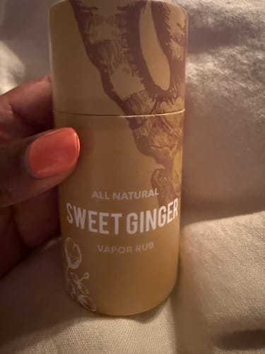 Customer photo review of Sweet Ginger Vapor Rub