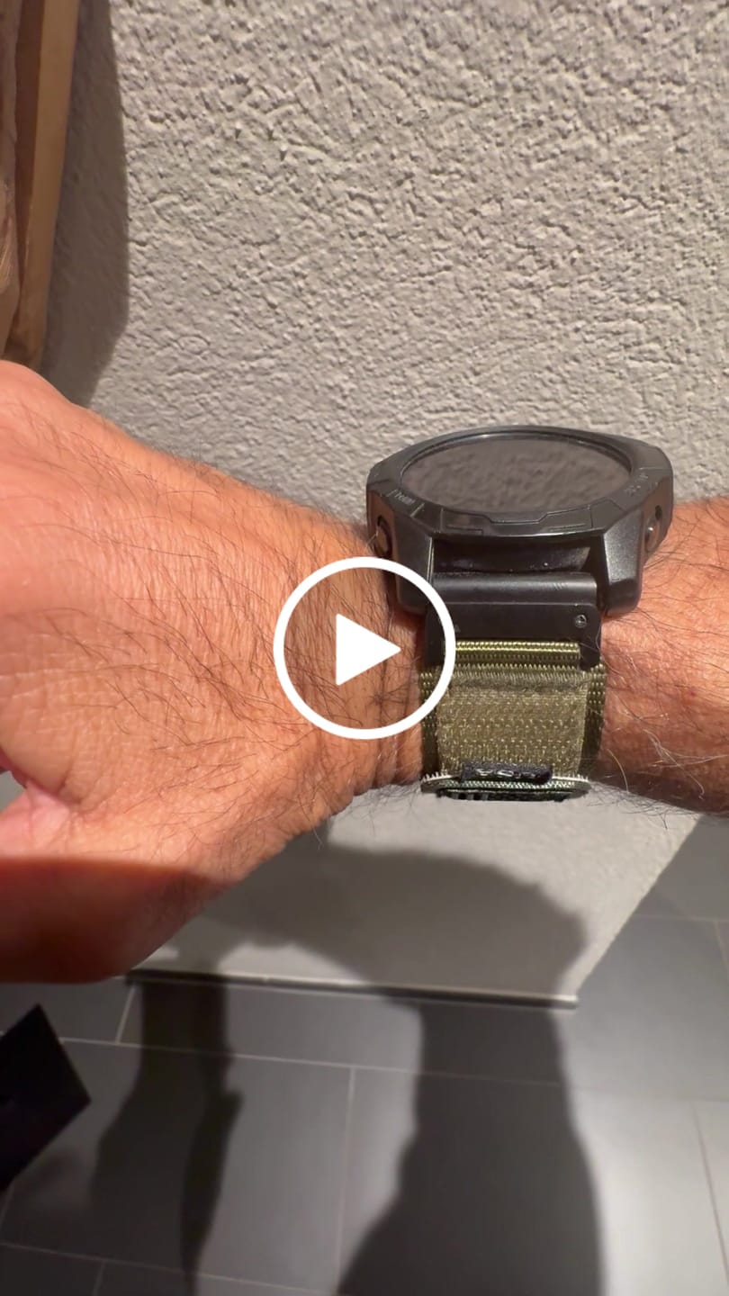 Customer video review of Garmin Fenix Nylon Strap - Tough, Tactical, QuickFit Band